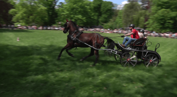 V parku zámku Kinských se konala Prvomájová slavnost