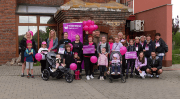 V Uherském Hradišti se uskutečnila procházka pro miminka do dlaně