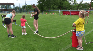 Zábavu na Dětském dnu nezkazilo ani počasí