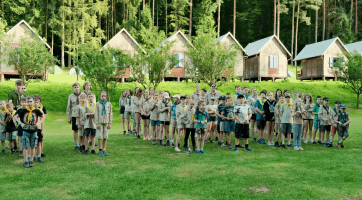 Skauti pořádali v Haluzické hájence Okresní jamboree