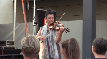 Hodonínské kulturní léto zahájili Iva Bittová a Petr Pavlinec