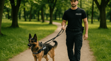 Na bezpečnost v Otrokovicích dohlíží přes léto strážníci se speciálně vycvičeným psem