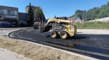 V Rokytnici probíhaly práce na novém kruhovém objezdu