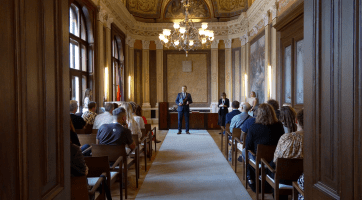 Starosta Blaha přijal na radnici účastníky letošní Letní filmové školy