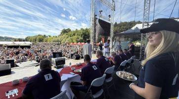 Soutěž jedlíků na Vizovickém Trnkobraní vyhrál znovu Radim Dvořáček. Rekord ale nepadl