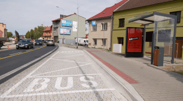 Nová autobusová zastávka Rybárny začne sloužit o víkendu 