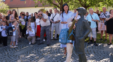 Bořík vyprovází prvňáčky v Kunovicích už přes 20 let