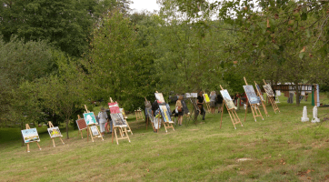 Výstava na louce představila díla více než 50 autorů