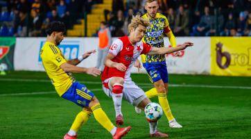 Ševci nezvládli se Slavií závěr, doma prohráli 0:4 a v poháru končí 