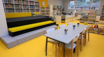 Zrekonstruované dětské oddělení knihovny na Jižních Svazích nabízí moderní a interaktivní prostory