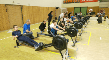 Veslaři si zazávodili uprostřed zimní přípravy