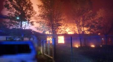 U rozsáhlého požáru v Napajedlích zasahovalo šest hasičských jednotek