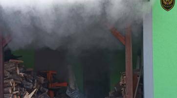 Požár v Horní Lidči. Foto: HZS ZK