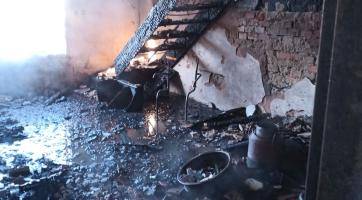 Požár v Bystřici p. Hostýnem. Foto: HZS ZK