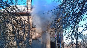 Požár v Bystřici p. Hostýnem. Foto: HZS ZK