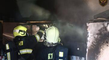 Požár v Horní Lidči. Foto: HZS ZK