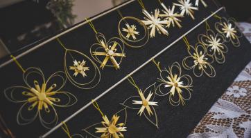 Výrobky ze slámy Jaroslava Němce. Foto: Kateřina Nosková