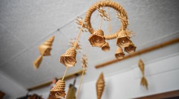 Výrobky ze slámy Františka Zusky. Foto: Kateřina Nosková