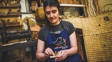 Košíkářství (Romana Jablunková). Foto: Kateřina Nosková