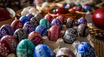 Vyškrabované kraslice Marie Sekaninové. Foto: Kateřina Nosková