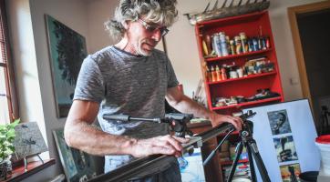 z natáčení v ateliéru Miroslava Maliny