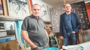 z natáčení v ateliéru Miroslava Maliny