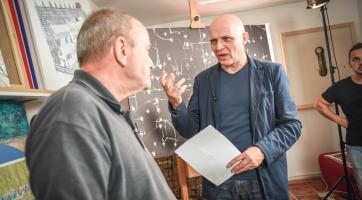 z natáčení v ateliéru Miroslava Maliny