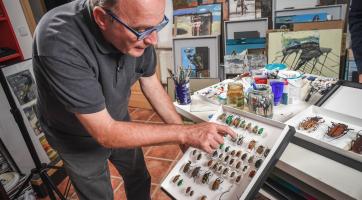 z natáčení v ateliéru Miroslava Maliny