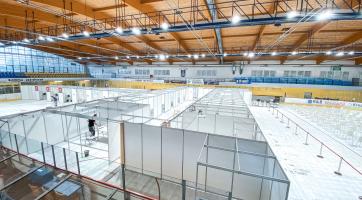 Přípravy velkokapacitního očkovacího centra v PSG aréně jedou na plné obrátky