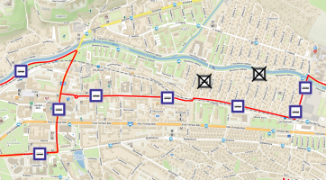 Výluková trasa linky 38 v pátek 12. listopadu