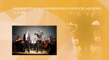 Zahájení výuky na konzervatoři Evangelické akademie