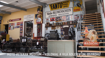 Moto veteran muzeum – Kolonial a vila Adler v Uherském Ostrohu