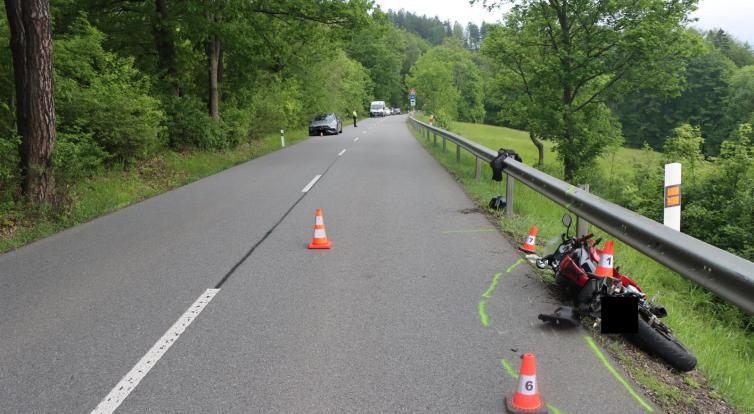 U Petrůvky havaroval teprve sedmnáctiletý motocyklista