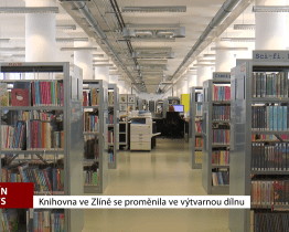 Knihovna ve Zlíně se proměnila ve výtvarnou dílnu