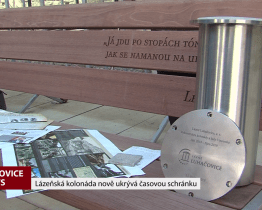 Lázeňská kolonáda nově ukrývá časovou schránku