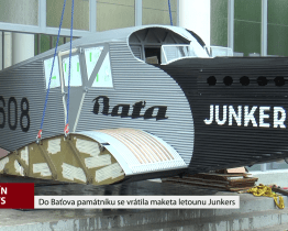 Do Baťova památníku se vrátila maketa letounu Junkers
