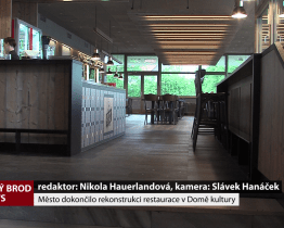 Město dokončilo rekonstrukci restaurace v Domě kultury