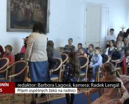 Přijetí úspěšných žáků na radnici