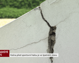 Kašna před sportovní halou je ve špatném stavu