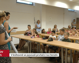 V knihovně se pasovali prvňáčci na čtenáře