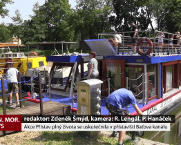 Akce Přístav plný života se uskutečnila v přístavišti Baťova kanálu