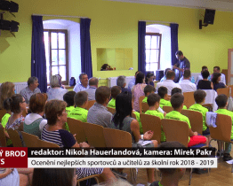 Ocenění nejlepších sportovců a učitelů za školní rok 2018/2019