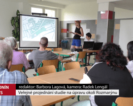 Veřejné projednání studie na úpravu okolí Rozmarýnu