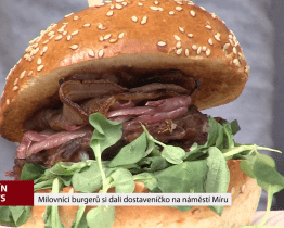 Milovníci burgerů si dali dostaveníčko na náměstí Míru