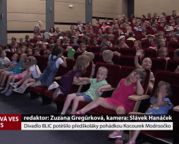 Divadlo BLIC potěšilo předškoláky pohádkou Kocourek Modroočko