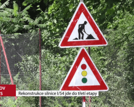 Rekonstrukce silnice I/54 jde do třetí etapy