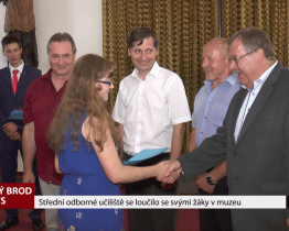 Střední odborné učiliště se loučilo se svými žáky v muzeu