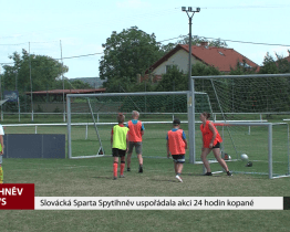 Slovácká Sparta Spytihněv uspořádala akci 24 hodin kopané