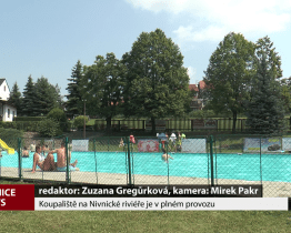 Koupaliště na Nivnické riviéře je v plném provozu