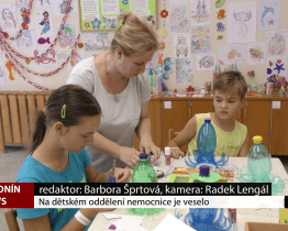 Na dětském oddělení nemocnice je veselo